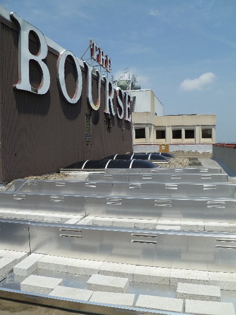 The rooftop of the Historic Bourse in downtown Philadelphia